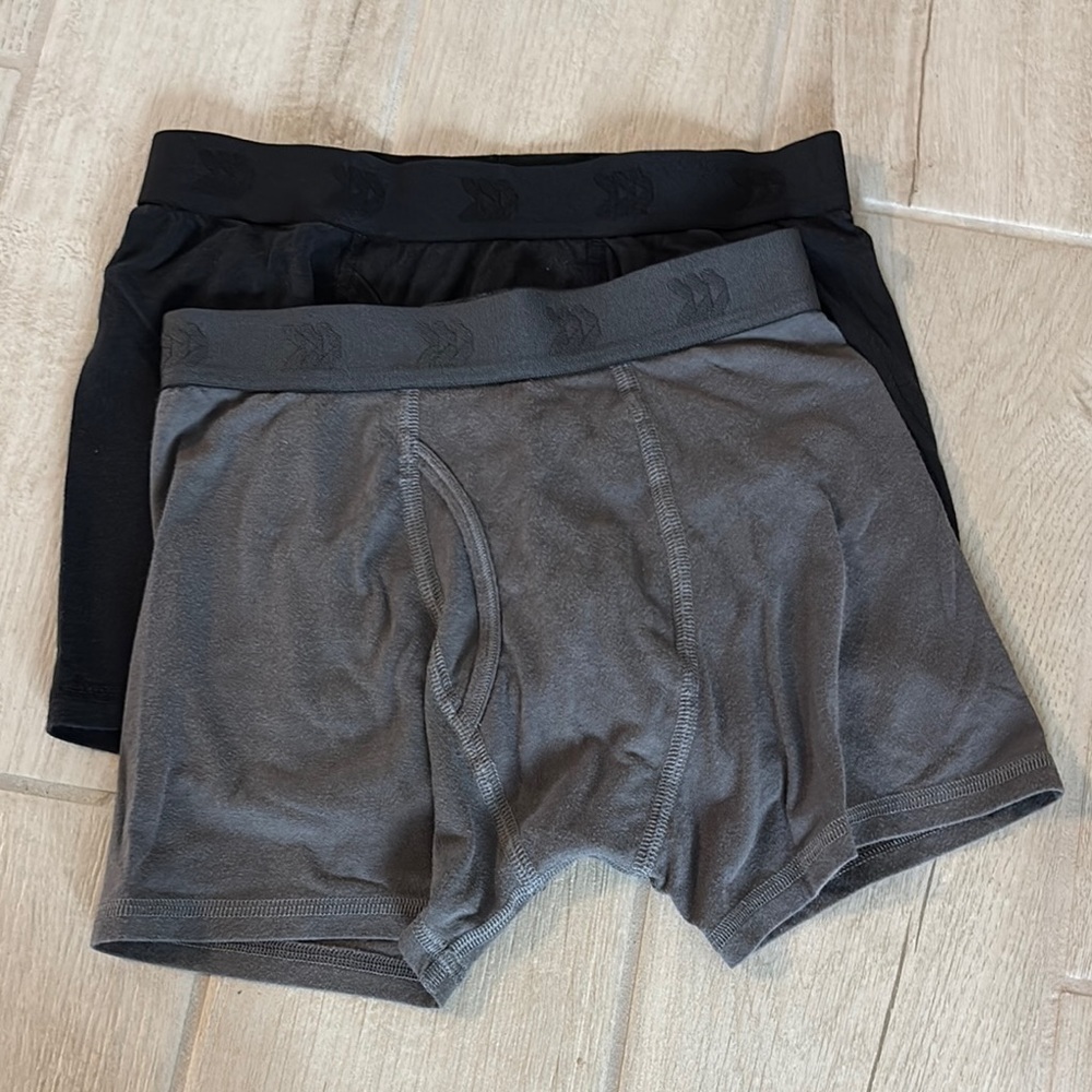 All in Motion Kids Black Print and Gray Boxer Briefs